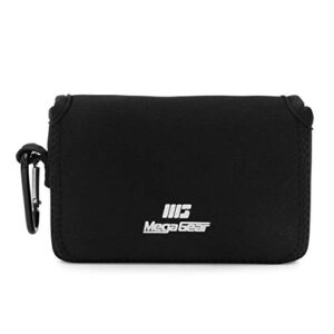 megagear mg1896 ultra light neoprene camera case compatible with fujifilm x100v - black, pu leather