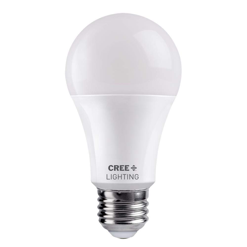 Cree Lighting A19 100W Equivalent LED Bulb, 1600 lumens, Dimmable, Daylight 5000K, 25,000 Hour Rated Life, 90+ CRI | 1-Pack, White - TA19-16050MDFH25-12DE26-1-11