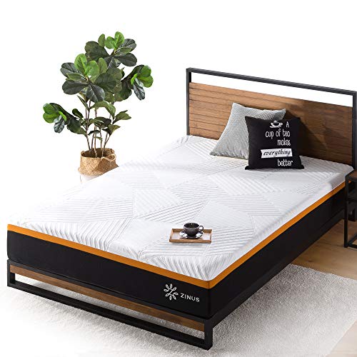 ZINUS 10 Inch Cooling Copper ADAPTIVE Pocket Spring Hybrid Mattress / Moisture Wicking Cover / Cooling Foam / Pocket Innersprings for Motion Isolation / Mattress-in-a-Box, King,Off-white