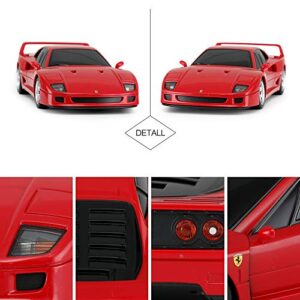 RASTAR Ferrari Toy Car, 1:24 Ferrari F40 Remote Control Toy Car, Classic Ferrari R/C Model