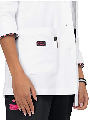 KOI Betsey Johnson B402 Women's Canna Lab Coat White XL