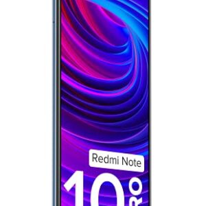 redmi Xiaomi Note 10 Pro 4G Volte 128GB + 6GB Factory Unlocked 6.67" 64MP Quad Camera Night Mode (not Verizon Sprint Boost Cricket) (w/Fast Car Charger Bundle) (Glacial Blue)