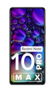 redmi xiaomi note 10 pro max 4g volte 128gb + 6gb factory unlocked 6.67" 108mp quad camera night mode (not verizon sprint boost cricket) (w/fast car charger bundle) (dark night)