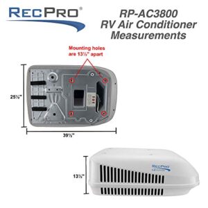 RecPro RV Air Conditioner 15K Non-Ducted | With Heat Pump for Heating or Cooling Option | RV AC Unit | Camper Air Conditioner (White)