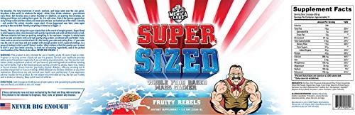 Merica Labz Super Sized Whole Food Mass Based Mass Gainer 5.0 lbs (Fruity Rebels)