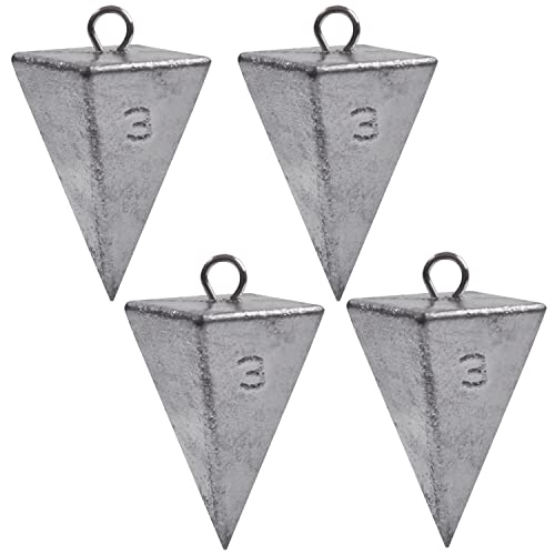 Pyramid Sinkers Fishing Weights Surf Fishing Weights Sinkers Ocean Saltwater Pyramid Weight Fishing Sinkers Fishing Gear Tackle 1oz 2oz 3oz 4oz 5oz 6oz 8oz