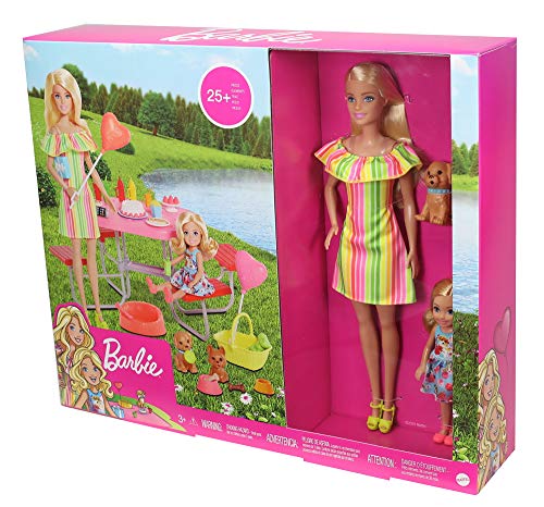 Barbie dolls Puppy Picnic Party