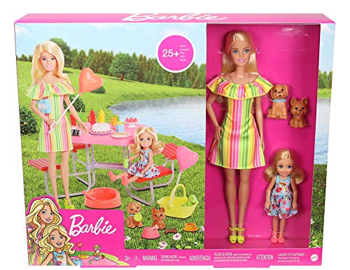 Barbie dolls Puppy Picnic Party