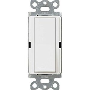lutron fm-12120m (12 pack) white claro on/off switch 15-amp, single-pole | ca-1ps-wh, 12 count