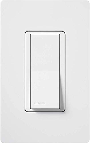 Lutron FM-12120M (12 Pack) White Claro On/Off Switch 15-Amp, Single-Pole | CA-1PS-WH, 12 Count