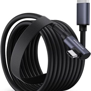 Amavasion Link Cable 16FT Compatible with Oculus/Meta Quest 2/Pro Accessories and PC/Steam VR,High Speed PC Data Transfer USB 3.0 to USB C Cable for VR Headset and Gaming PC(Black 16FT)