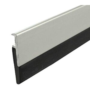 fire rated/aluminum door bottom sweep with solid rubber extrusion (7923ca), 7/32”w x 1.44”h (48")
