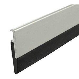 Fire Rated/Aluminum Door Bottom Sweep with Solid Rubber Extrusion (7923CA), 7/32”W x 1.44”H (48")