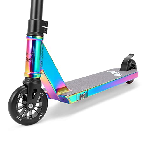 LMT69 Professional Scooter-Trick Scooter-Intermediate Beginner Stunt Scooter Suitable - Children, Teenagers Adults 8 Years Old Above(Black Color)