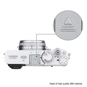 Silver Camera Hot Shoe Cover Protector Cap for Fujifilm X-S20 X-T5 X-T4 X-T3 X-T2 X-T1 GFX 50S II X-H2 X-H2S XT-30 II X-T20 XT-10 X-S10 X-E4 X-E3 X-E2S XT200 XT100 X100V X100F X100T X100S XPro3 XPro2