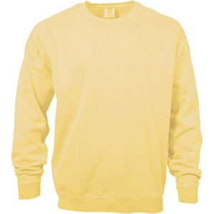 comfort colors adult crewneck sweatshirt, style 1566, butter, 3x-large