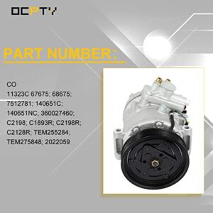 OCPTY Air Conditioning Compressor CO 11323C for Land Rover LR2 for Volvo S60 S80 V70 XC60 XC70 XC90 1.6L 2.0L 2.5L 3.0L 3.2L 2008-2016