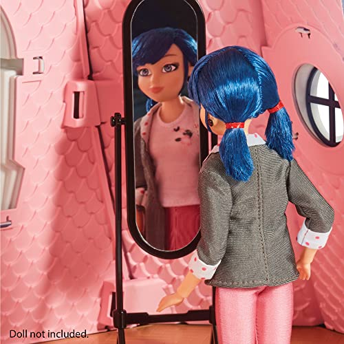 Miraculous Ladybug Marinette's 2-in-1 Bedroom and Rooftop Playset with Accessories by Playmates Toys