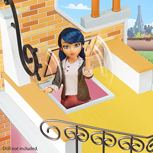 Miraculous Ladybug Marinette's 2-in-1 Bedroom and Rooftop Playset with Accessories by Playmates Toys