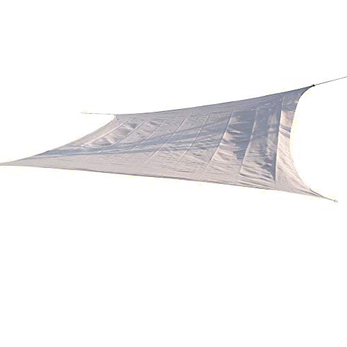 Hy 20' x 16' Rectangle Outdoor Patio Portable Shade Canopy Sun Sail - Light Brown