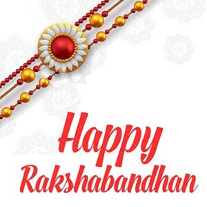 IndiaBigShop Pearl Bracelet Rakhi with Various stone in Round Design, Rakhi for Brothers, Rakhi Bracelet, Multi Design and Assorted Color for Bro Sister