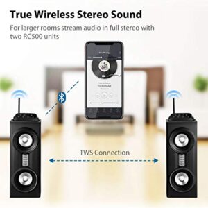 Avantree RC500 Long Range Bluetooth Receiver for Home Stereo and Old AV Receiver, aptX Low Latency, Digital Optical AUX RCA Supported, Voice Prompt, Wireless Audio Adapter for Wired Vintage Speakers