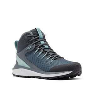 Columbia Women's Trailstorm Mid Waterproof, Graphite/Dusty Green, 8.5