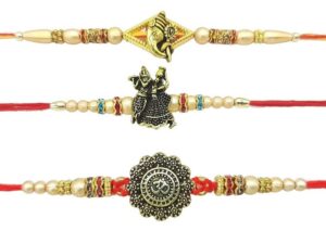 rakhi for brother,stylish bracelet god idol rakhi with best design - thread raksha bandhan rakhi gift, wrist bands for loving/brother sister, father & friends. (rakhi design 1, small)