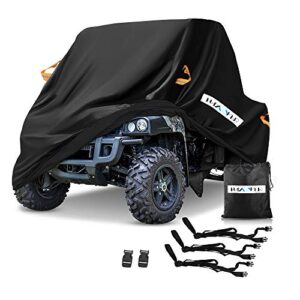 utv cover, waterproof heavy denier oxford cloth material for polaris rzr yamaha rhino can-am defender honda pioneer kawasaki mule teryx 2-3 passenger