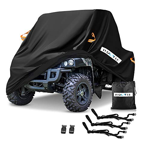 UTV Cover, Waterproof Heavy Denier Oxford Cloth Material for Polaris RZR Yamaha Rhino Can-Am Defender Honda Pioneer Kawasaki Mule Teryx 2-3 Passenger