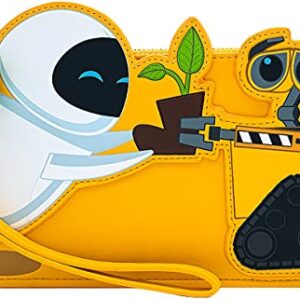 LOUNGEFLY PIXAR WALL-E AND EVE BOOT PLANT FLAP WALLET