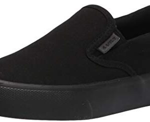 Lugz Womens Clipper Slip On Sneakers Shoes Casual - Black - Size 7.5 B