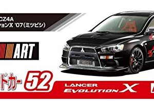 Aoshima Bunka Kyozai 1/24 The Tune Car Series No. 52 Mitsubishi Rally Art CZ4A Lancer Evolution X 2007 Plastic Model