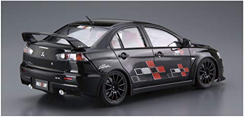 Aoshima Bunka Kyozai 1/24 The Tune Car Series No. 52 Mitsubishi Rally Art CZ4A Lancer Evolution X 2007 Plastic Model