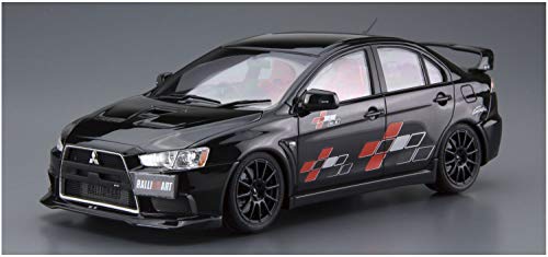 Aoshima Bunka Kyozai 1/24 The Tune Car Series No. 52 Mitsubishi Rally Art CZ4A Lancer Evolution X 2007 Plastic Model