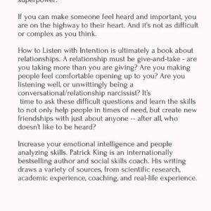 How to Listen with Intention: The Foundation of True Connection, Communication, and Relationships (How to be More Likable and Charismatic)