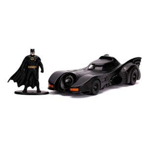 Jada Toys DC Comics 1:32 1989 Batmobile Die-cast Car with Batman Figure, Toys for Kids and Adults (JadaToys31704) , Black