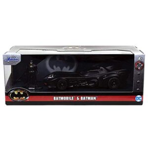 Jada Toys DC Comics 1:32 1989 Batmobile Die-cast Car with Batman Figure, Toys for Kids and Adults (JadaToys31704) , Black