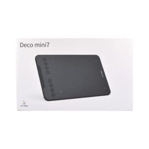 Drawing Tablet XPPen Deco Mini7 Graphics Tablet 7 x 4 Inch Pen Tablet with Tilt Support Passive Pen and 8 Customizable Shortcut Keys Art Tablet Compatible with Chromebook/Mac/Android/Windows/Linux