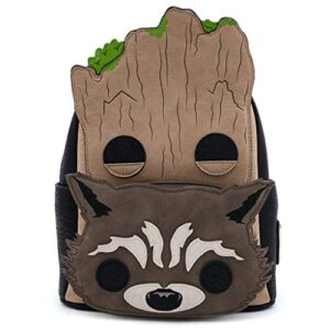 pop! by loungefly marvel groot and rocket mini backpack standard