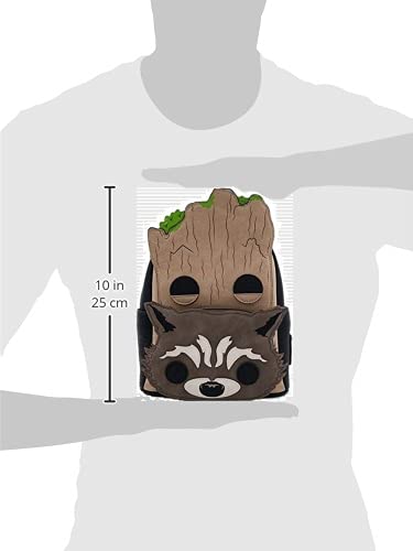 Pop! By Loungefly Marvel Groot and Rocket Mini Backpack Standard