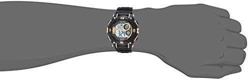 Armitron Sport Men's Quartz Sport Watch with Resin Strap, Black, 22 (Model: 40/8284GBK)