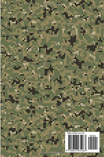 Tactical Composition Notebook: Digital Marine Camouflage Pattern Journal Lined College Ruled Note Book