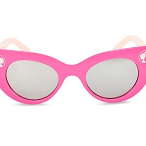 Barbie Girl's Cat Eye Sunglasses and Handled Hard Case Set (Pink)