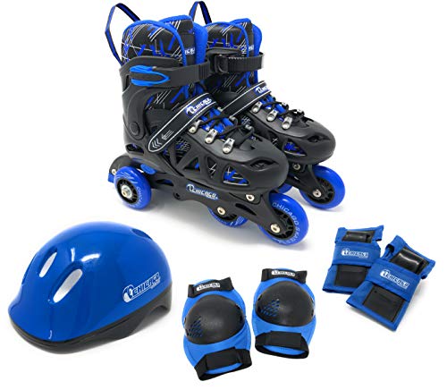 Chicago Skates Training Set Black/Blue MD (1 Little Kid - 4 Big Kid)