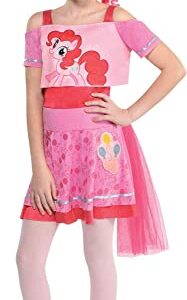 Party City My Little Pony Pinkie Pie Costume for Girls, Small, Includes Dress, Tights, Wig, Ears, Tail