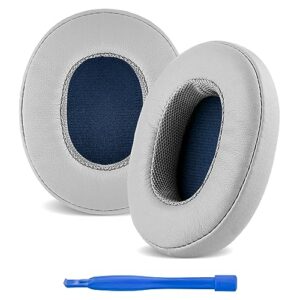 ear pads for skullcandy crusher wireless crusher evo crusher anc hesh 3 venue anc headphones replacement ear cushions, ear covers, headset earpads (protein leather/white)
