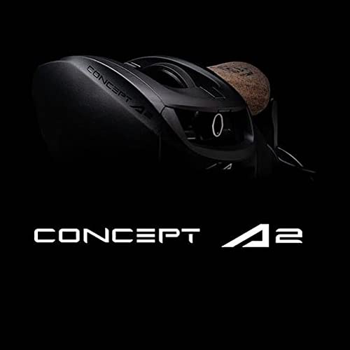 13 FISHING - Concept A2 - Low-Profile Baitcast Fishing Reel - 8.3:1 Gear Ratio - Right Hand Retrieve (Fresh+Salt) - A2-8.3-RH , Black