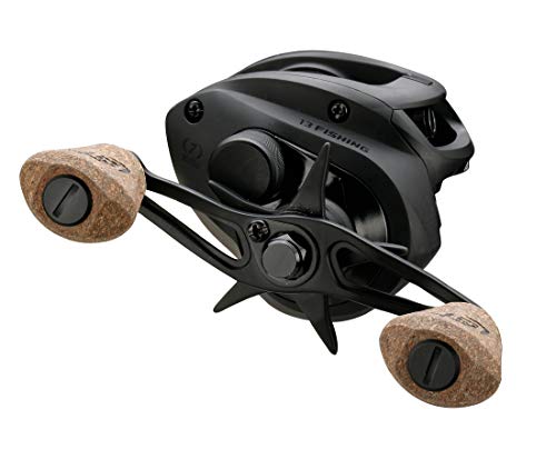 13 FISHING - Concept A2 - Low-Profile Baitcast Fishing Reel - 8.3:1 Gear Ratio - Right Hand Retrieve (Fresh+Salt) - A2-8.3-RH , Black