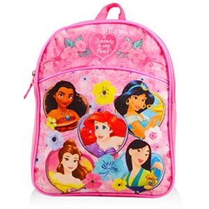 Disney Princess Mini Backpack Preschool Toddler Kindergarten ~ Deluxe 11" Princess School Bag with Stickers (Disney Princess School Supplies)